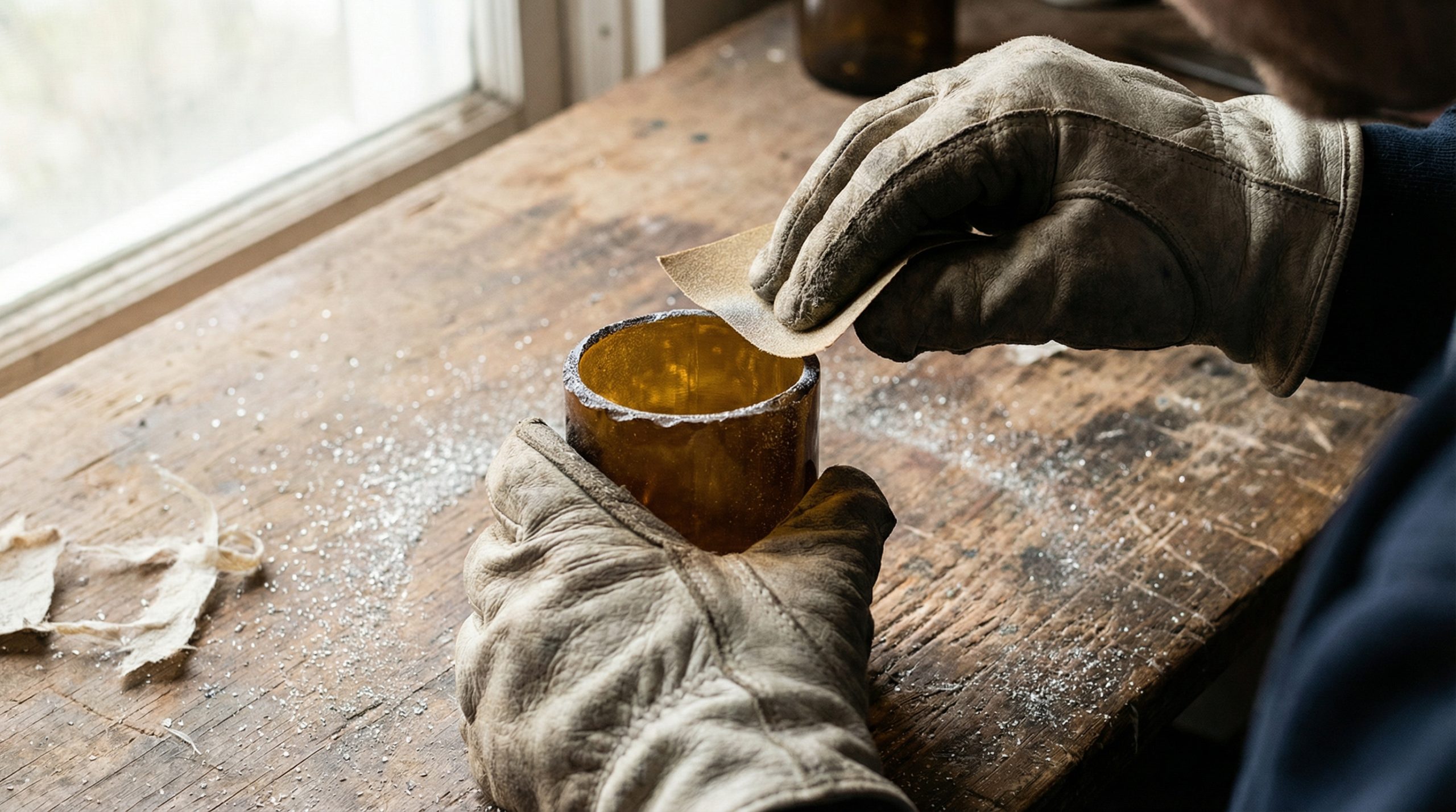 Vidros lisos pedem lixamento antes do Reaproveitar e Criar? - 2