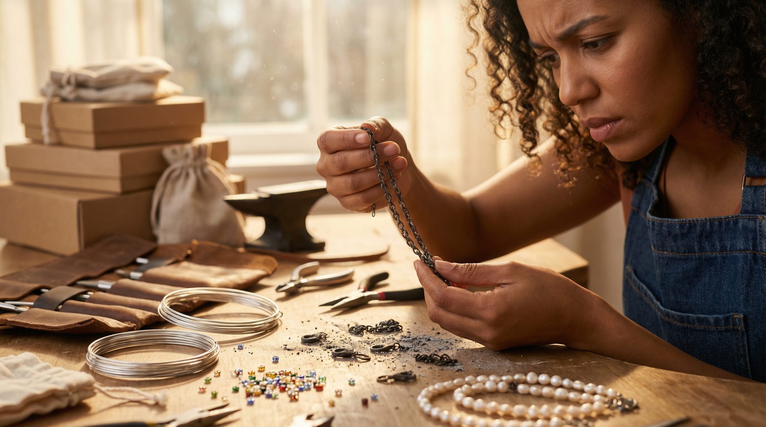 Metais escuros em Bijus e Acessórios queimam sua marca