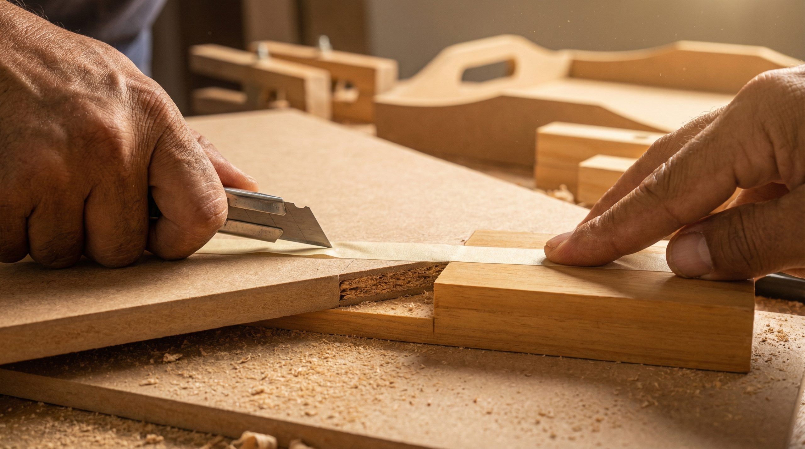 Fita crepe garante cortes limpos na Madeira e Montagem