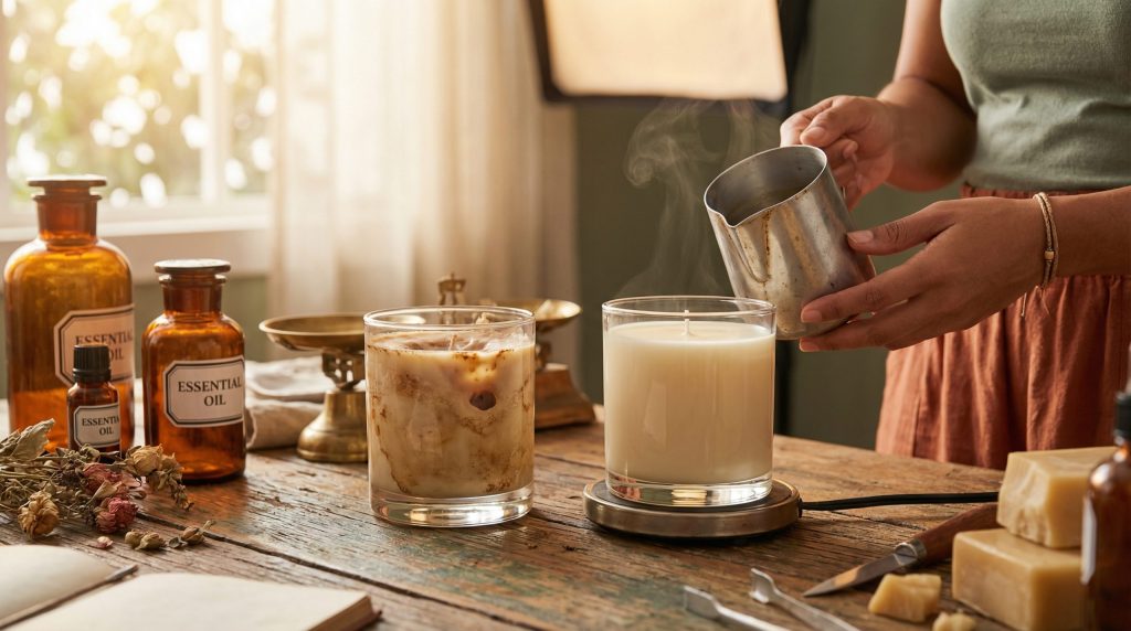 Potes frios causam manchas em Velas e Aromas (pré-aqueça)