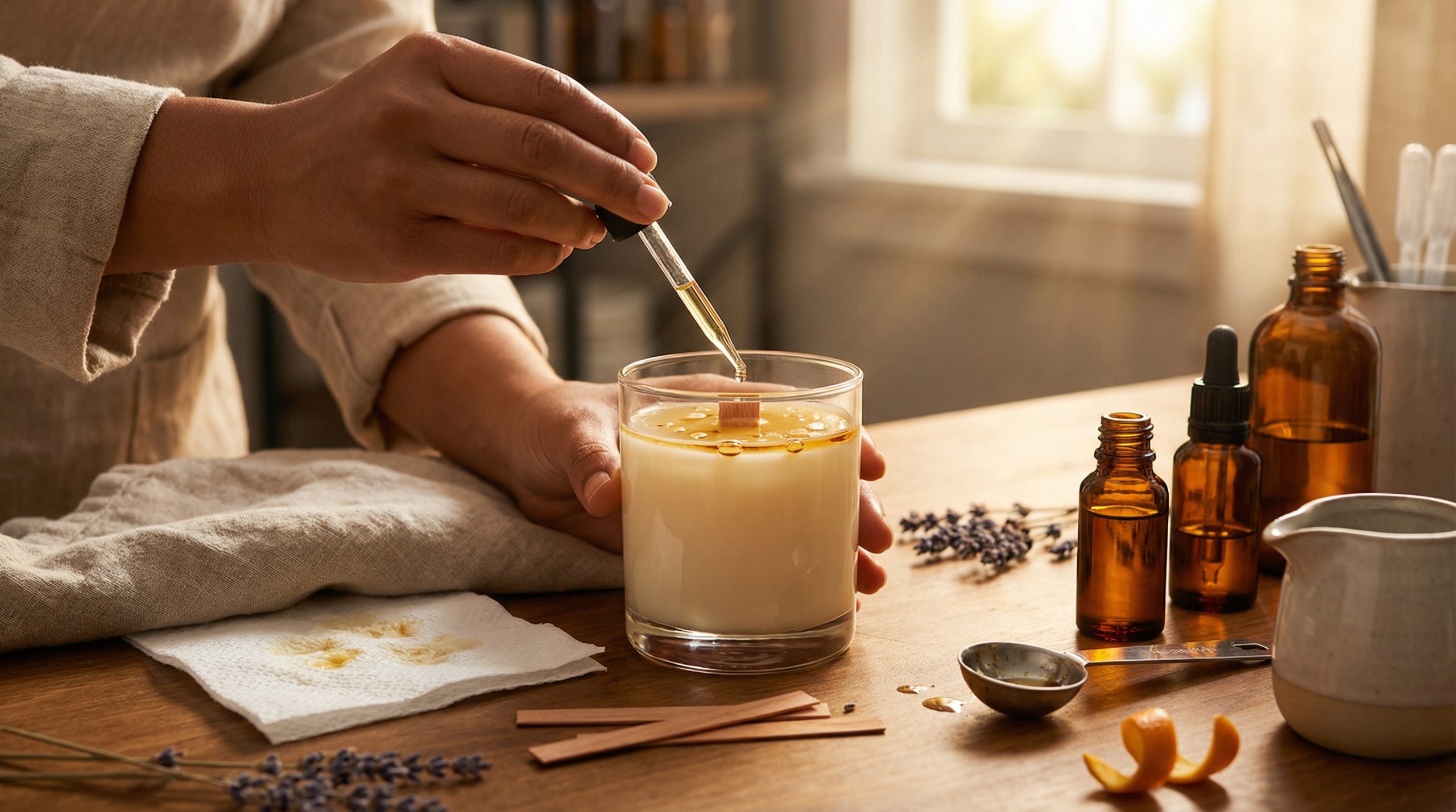 Excesso de óleo faz Velas e Aromas suarem (Corrija)