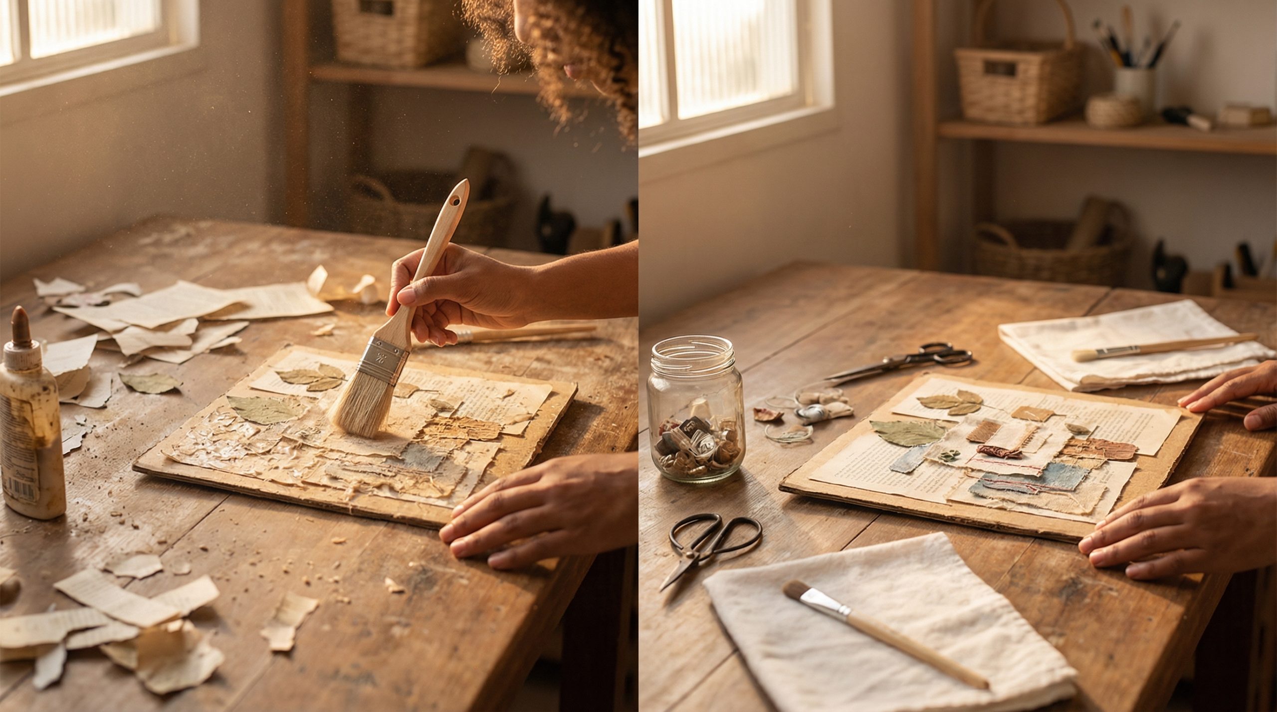 Poeira fina arruína a colagem no Reaproveitar e Criar (limpe)
