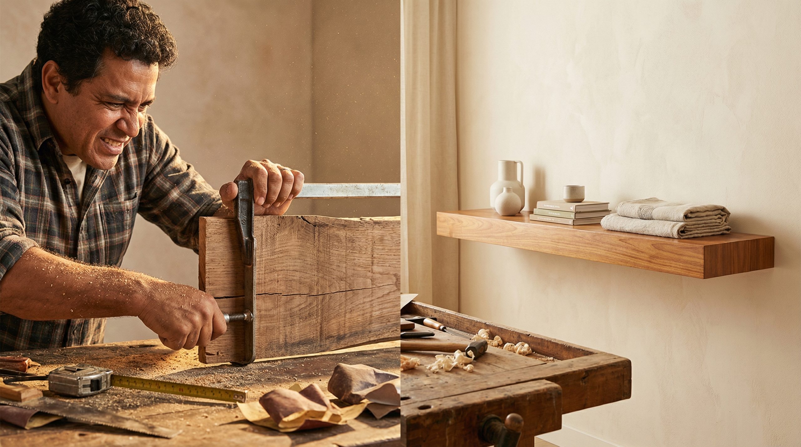 Madeira e Montagem empenada? (Sele os dois lados)