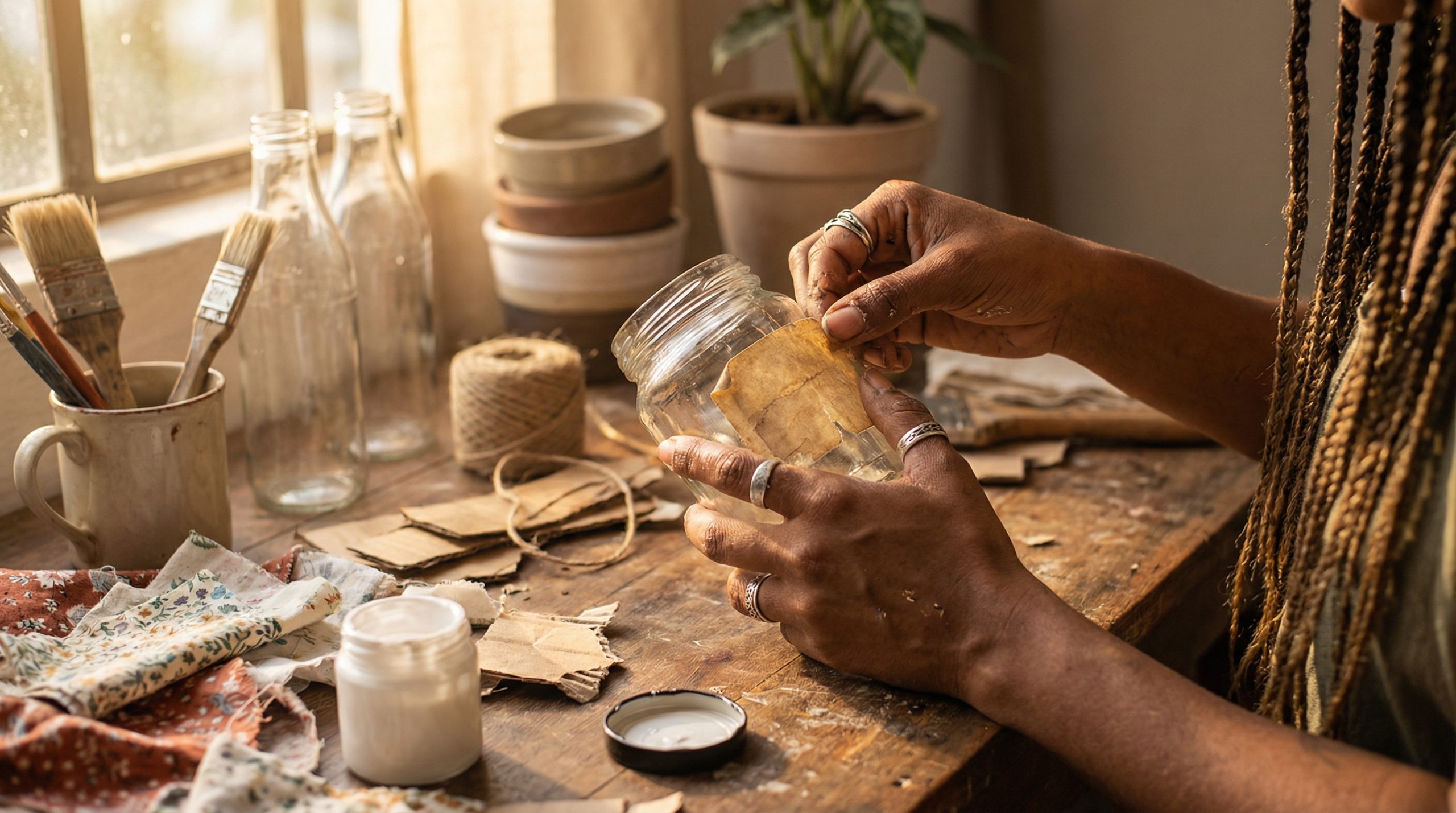 Gordura das mãos solta a cola no Reaproveitar e Criar