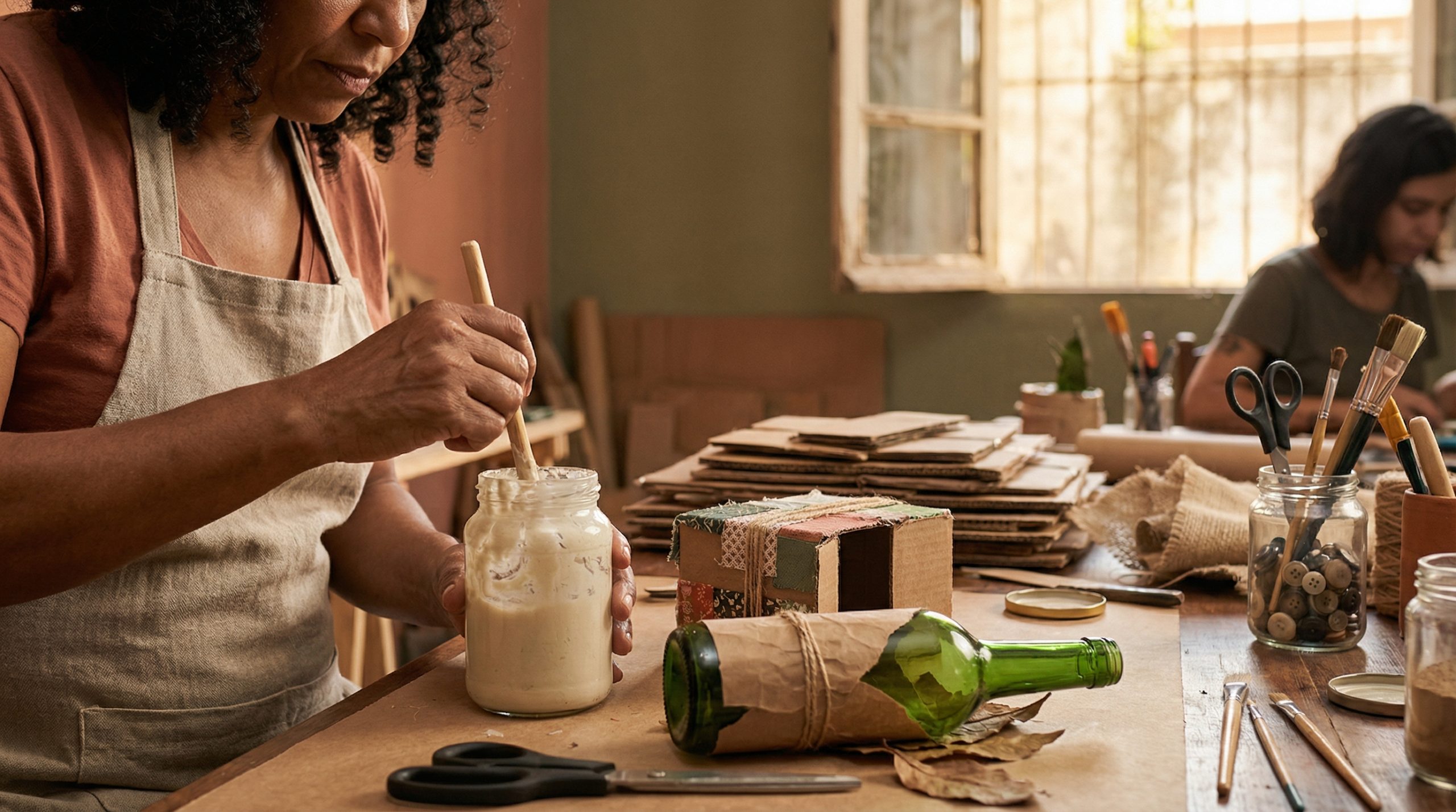 Colas caseiras funcionam no Reaproveitar e Criar?