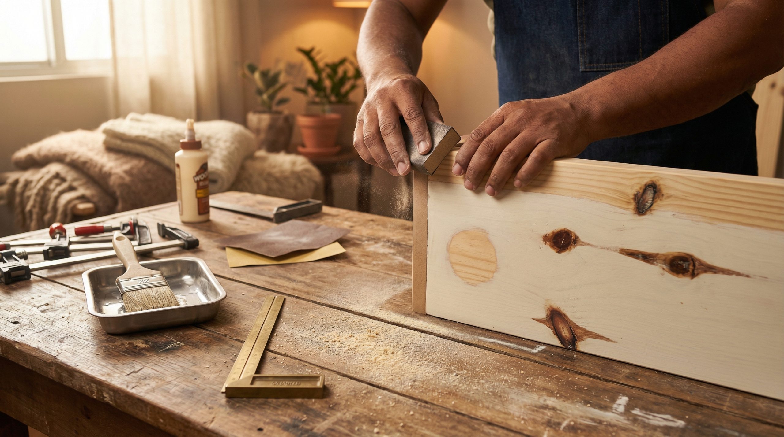 Nós de pinus mancham a pintura em Madeira e Montagem?