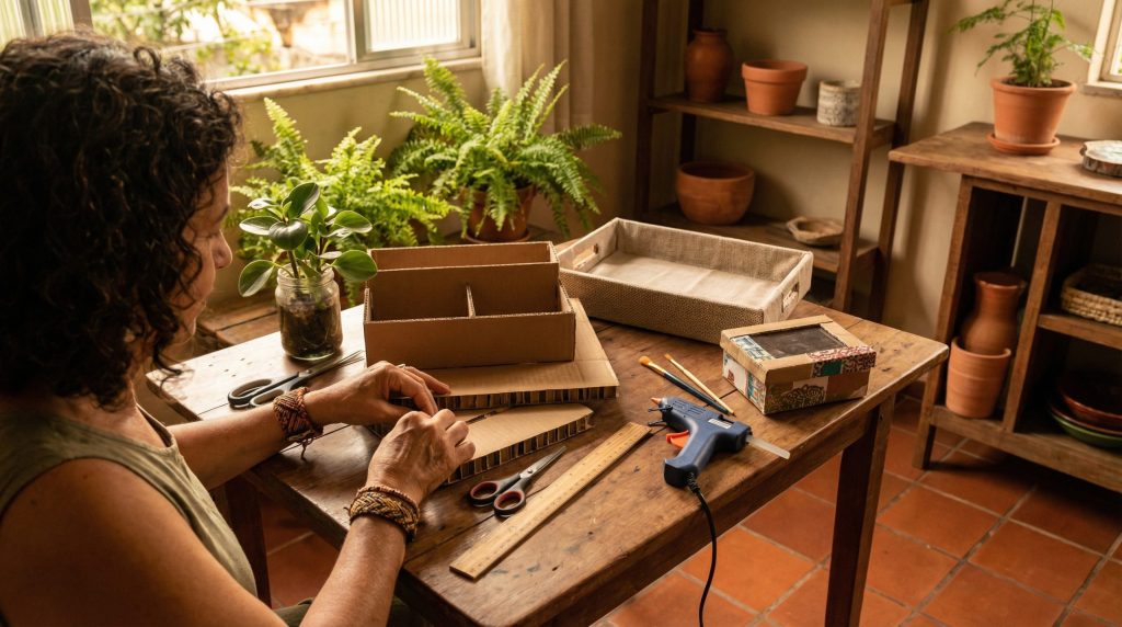 Papelão mole no Reaproveitar e Criar? (Estrutura blindada)