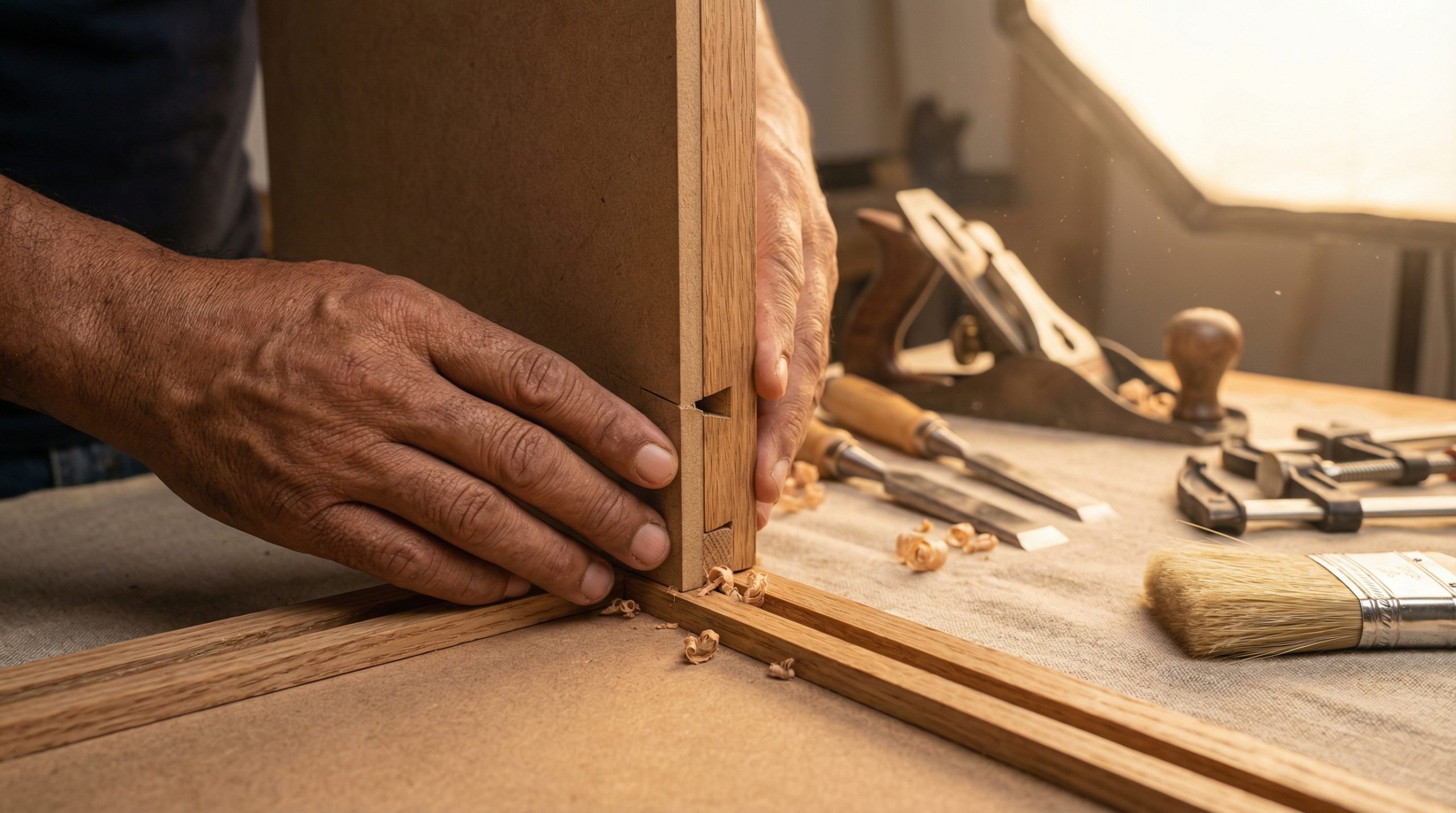 Encaixes invisíveis em Madeira e Montagem — sem pregos