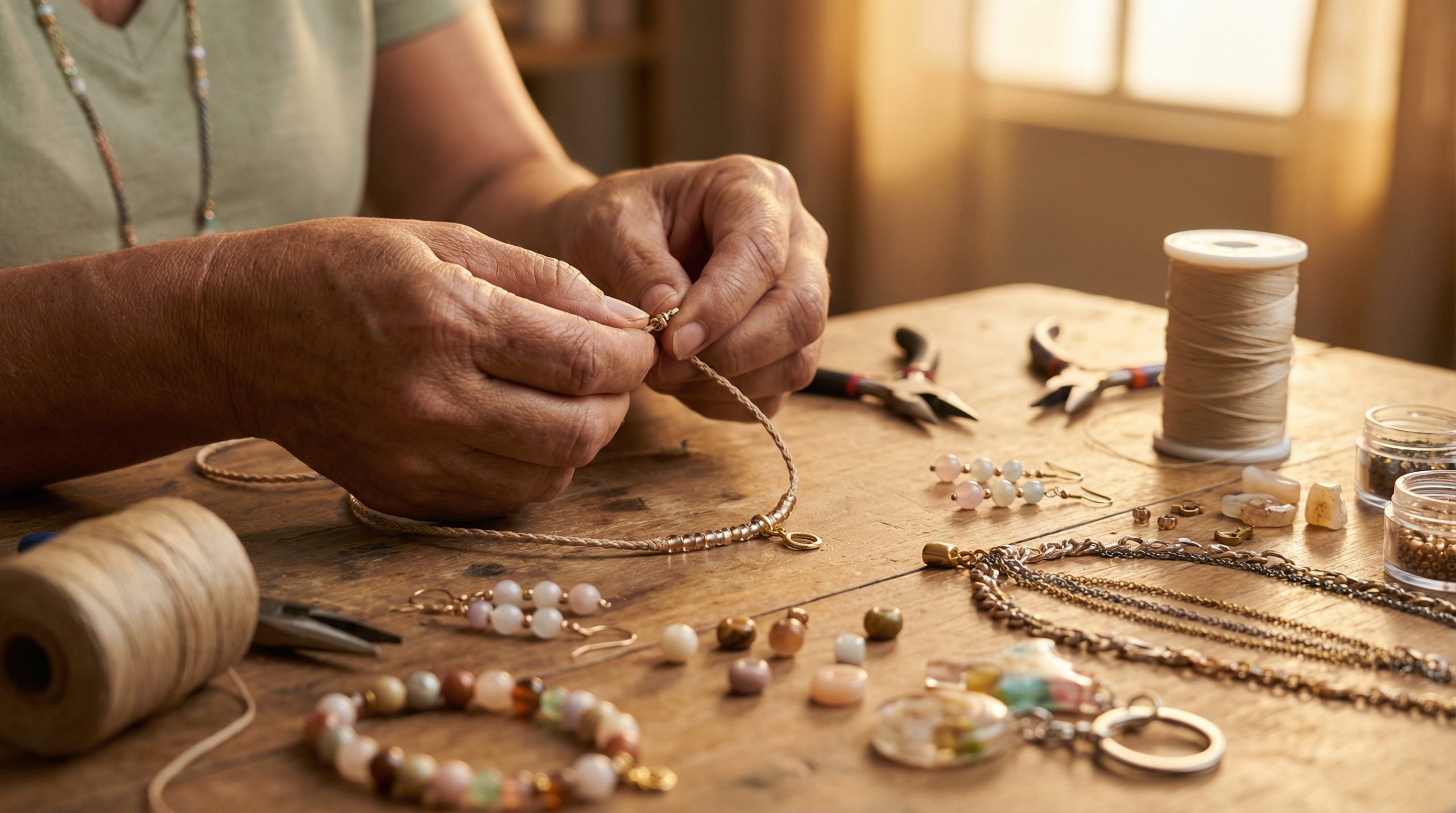 Nó de cirurgião segura as Bijus e Acessórios sem cola