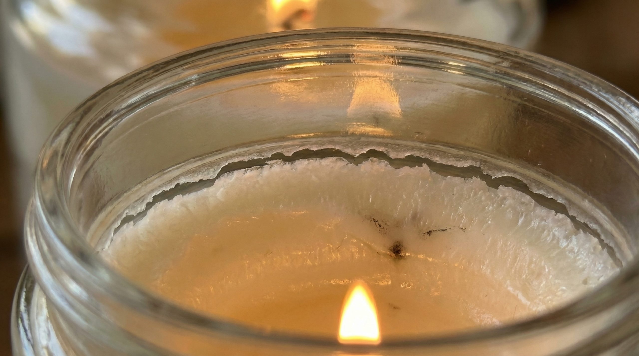 Por que a cera solta do vidro em Velas e Aromas? — Solução - 2