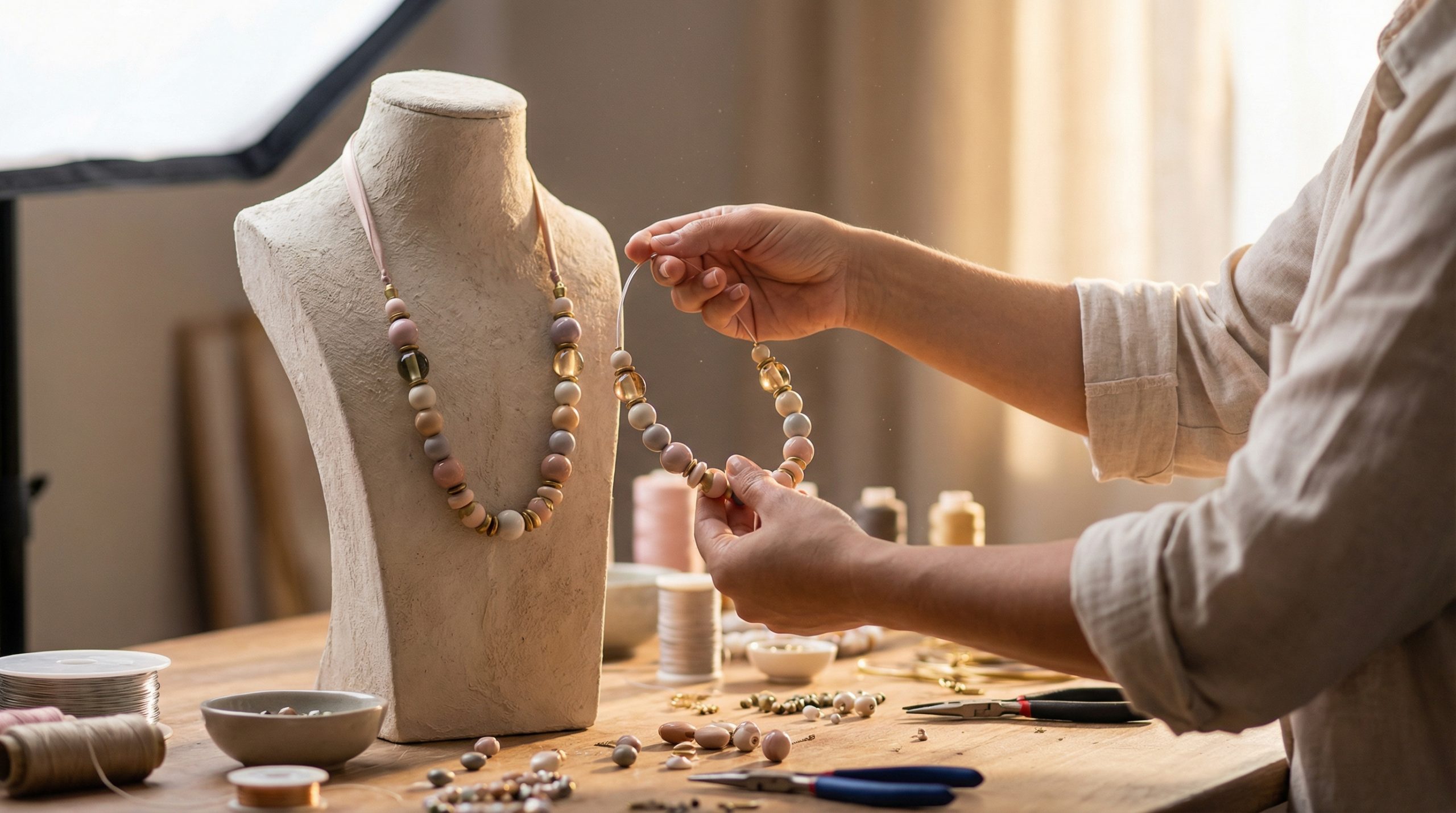 Nylon rígido deforma o caimento das Bijus e Acessórios