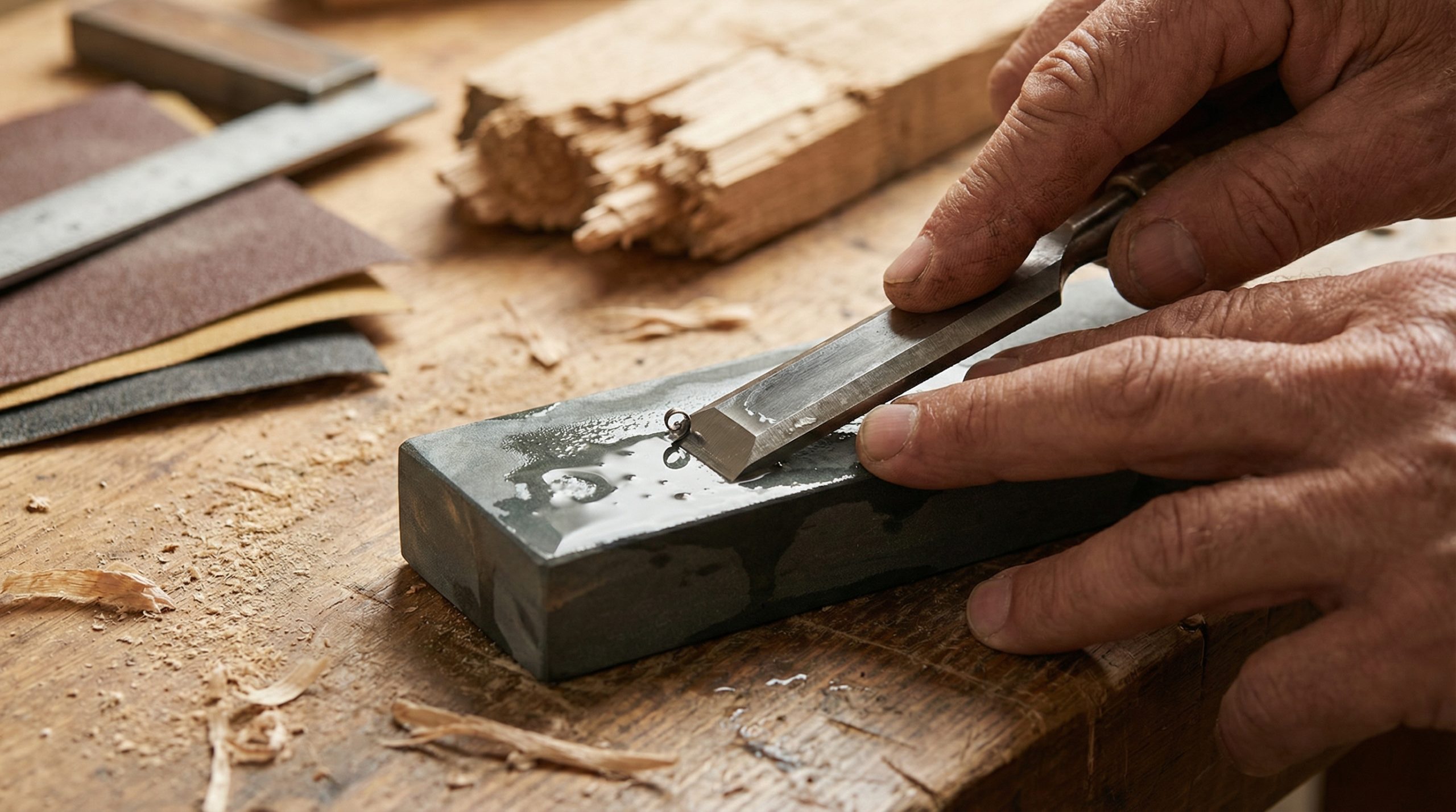 Lâminas cegas rasgam a Madeira e Montagem (afie já) - 2