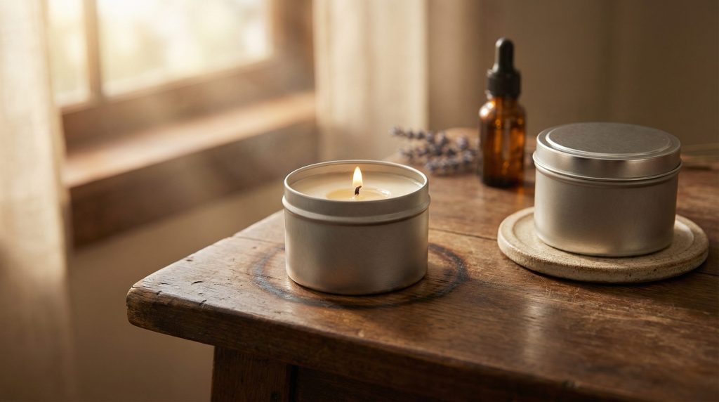 Latas de alumínio para Velas e Aromas queimam o móvel?