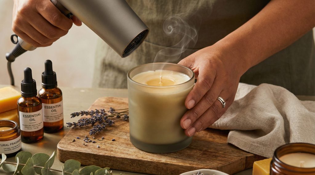 Usar secador estraga o acabamento das Velas e Aromas?