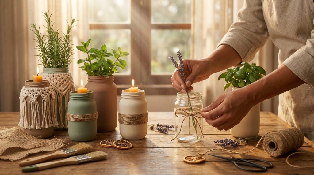 Vidros usados ganham vida nova com Reaproveitar e Criar